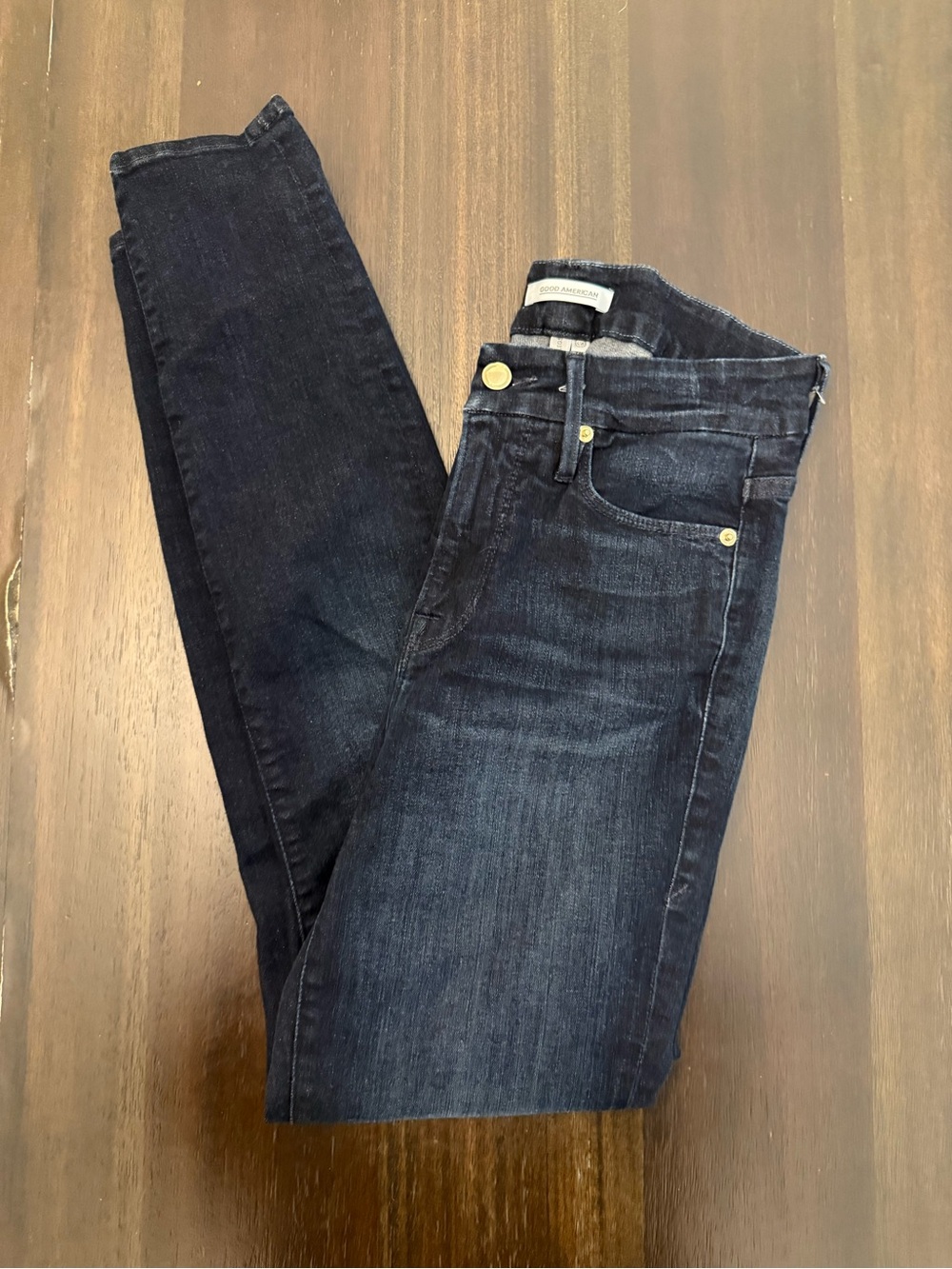 Good American Dark Indigo Skinny Jeans